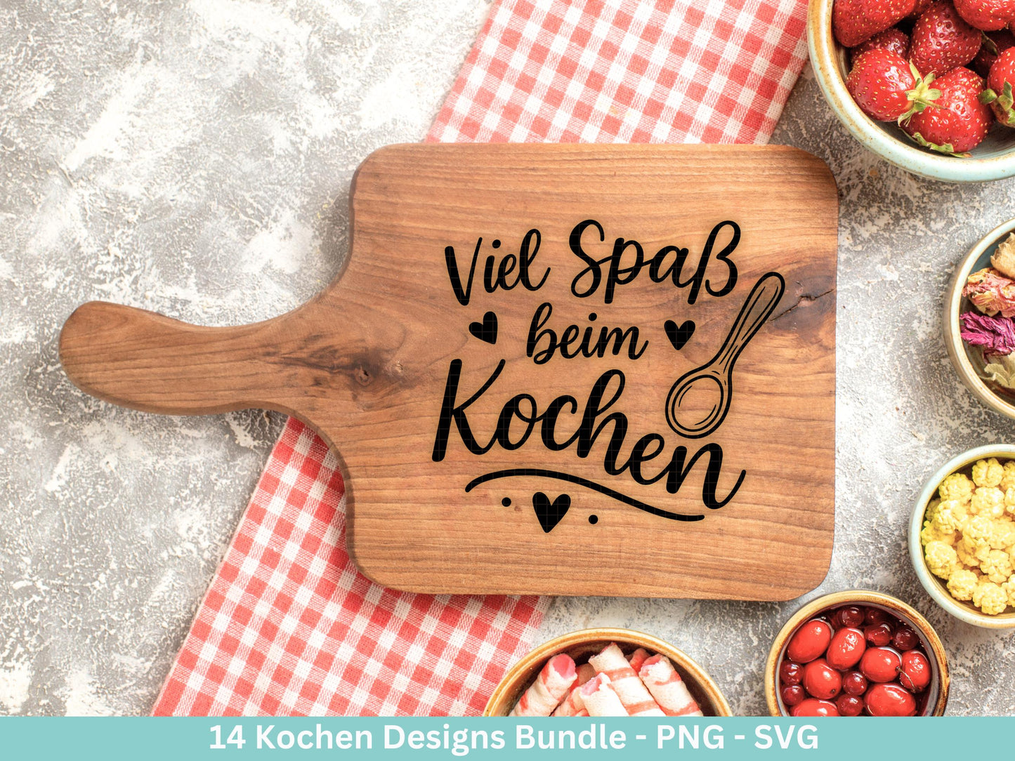 Plotterdatei Kochen SVG – Deutsche Küchensprüche – Küche Laserdatei – Chefkoch SVG – Geschenkidee Holzbrett – Weihnachten Deko – Cricut Svg