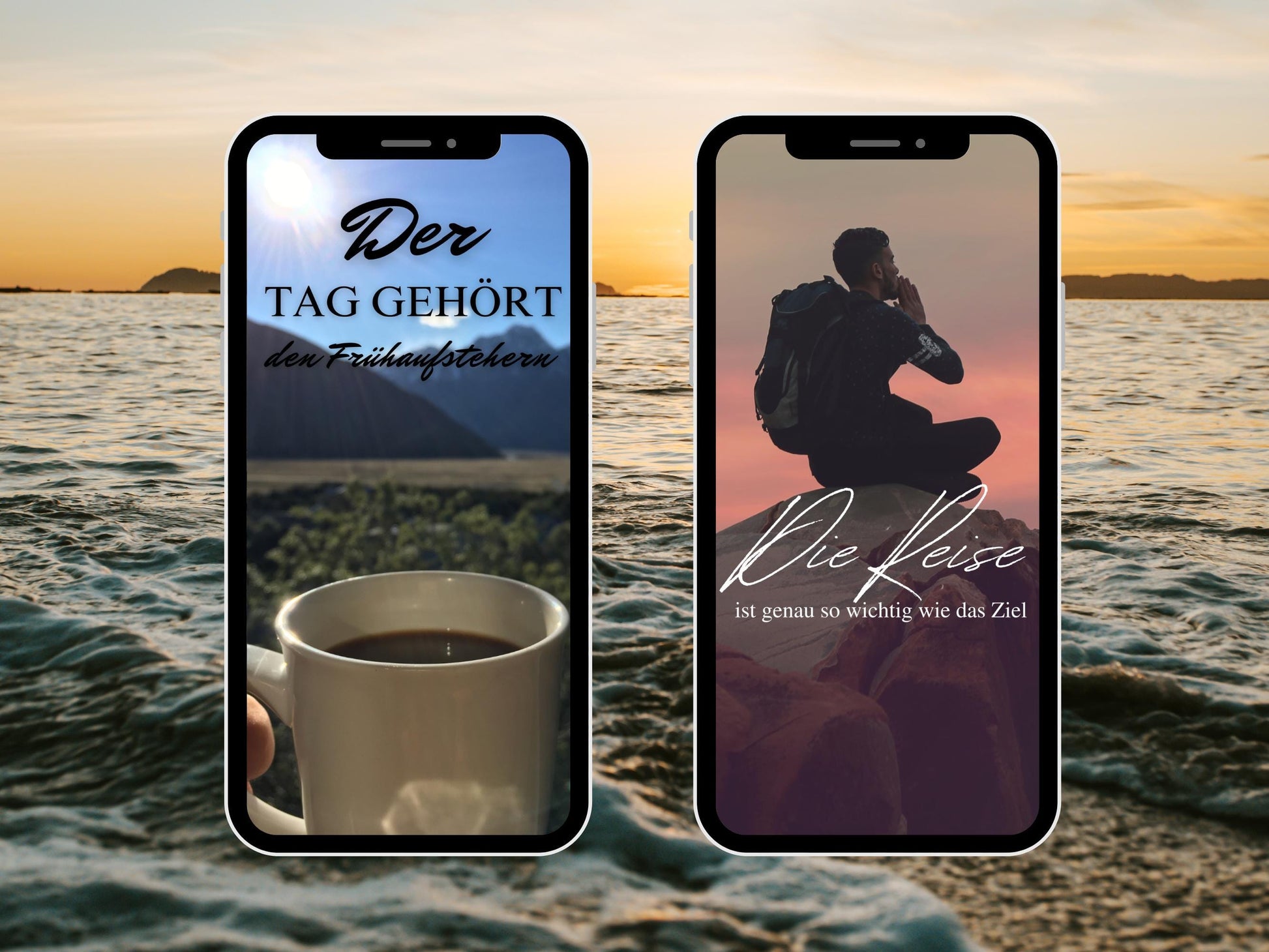 120 Instagram Story Sticker Tagessprüche – Schönen Tag, Abend & Wochenende – PNGs für Insta Stories – Positive Sprüche Basic Deutsch Insta