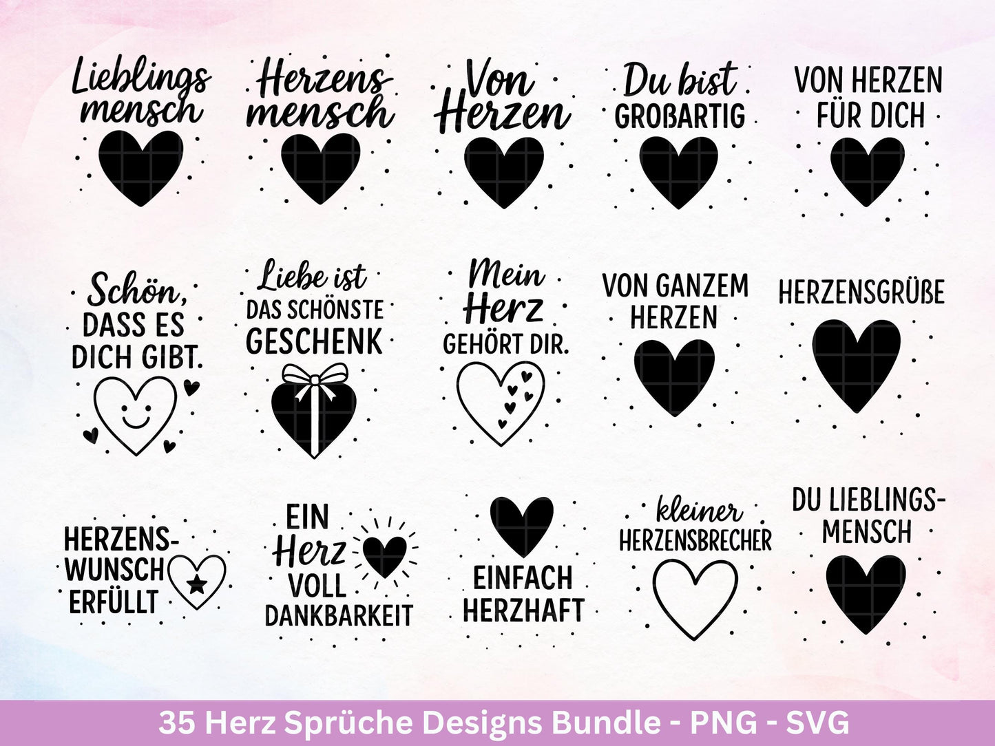 Deutsche Plotterdatei Herzensmensch- Danke Svg - Beste Freundin Svg - Von Herzen svg Cricut - Lieblingsmensch Svg - Geschenk Weihnachten