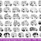 XXL Plotterdatei Camping Svg Wohnwagen Svg , Plotterdatei Camper Bundle , Camping Sprüche, Cricut Svg , Campingwagen - Laserdatei Svg Datei