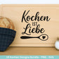 Plotterdatei Kochen SVG – Deutsche Küchensprüche – Küche Laserdatei – Chefkoch SVG – Geschenkidee Holzbrett – Weihnachten Deko – Cricut Svg