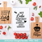 Plotterdatei Kochen SVG – Deutsche Küchensprüche – Küche Laserdatei – Chefkoch SVG – Geschenkidee Holzbrett – Weihnachten Deko – Cricut Svg