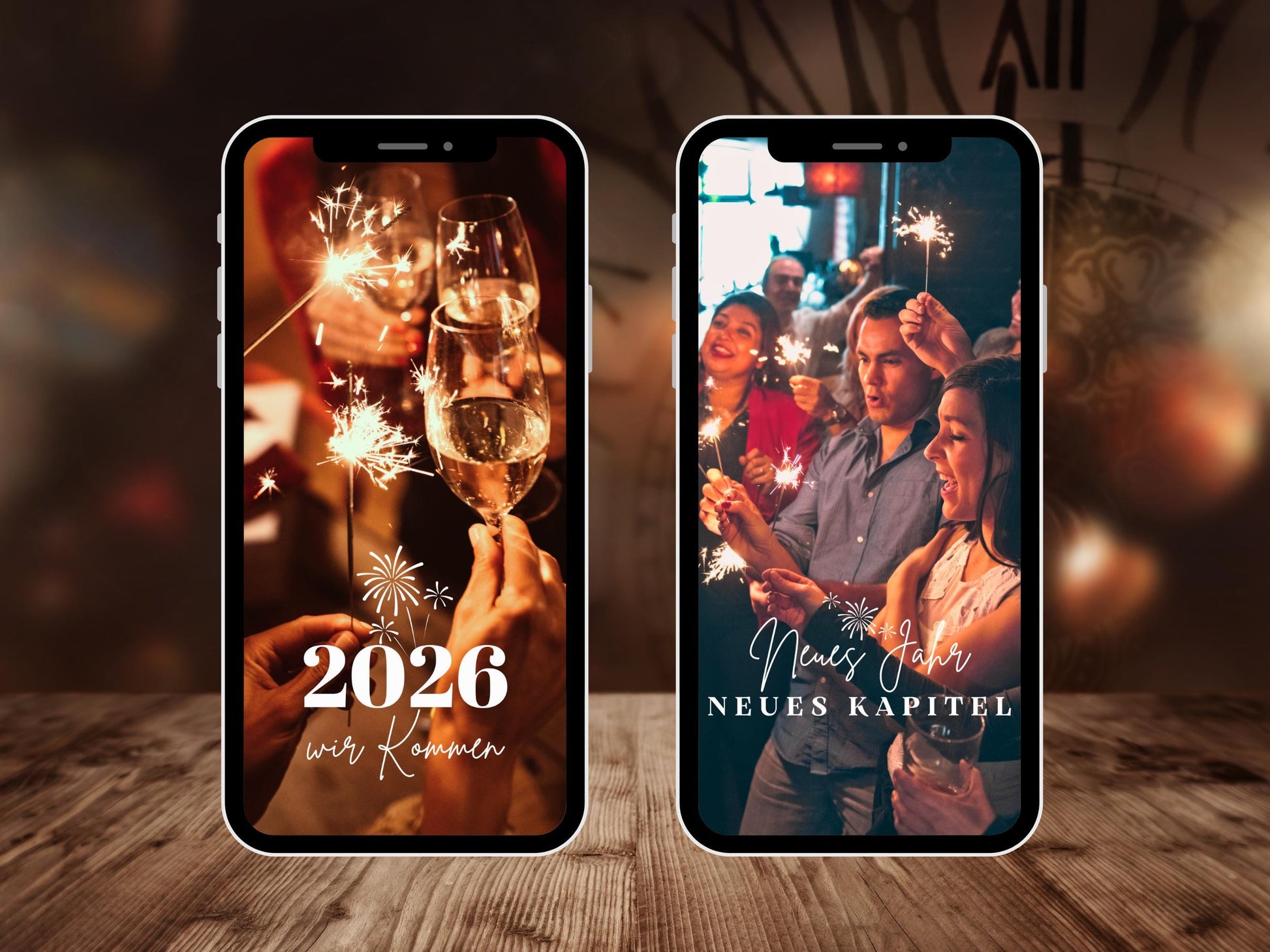 200 Instagram Story Sticker Silvester 2026 – Neujahr, Feuerwerk, Party & Abend – PNG Sprüche für Insta Stories – Digitales Silvester Set