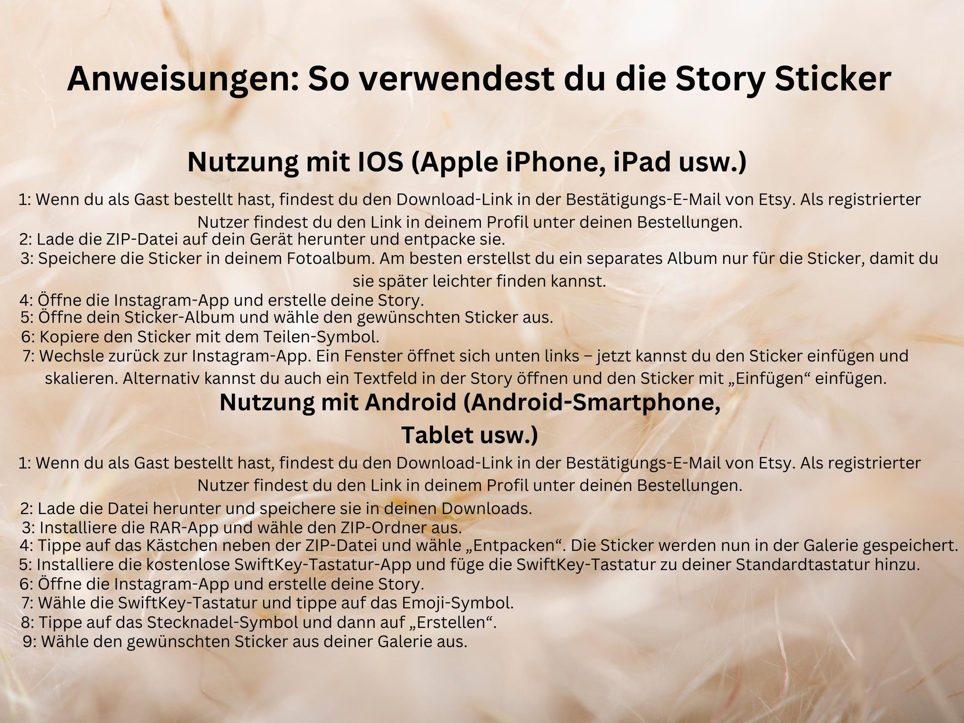 160 Instagram Story Sticker – Deutsch | Alltag | Kaffee | Humor | Home | Storysticker Daily | Basic | Kalligraphie | Guten Morgen | Sprüche
