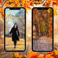 140 Instagram Story Sticker Herbst – Cozy Fall Words PNG – Kalligraphie Storysticker Set – Autumn Vibes für Insta – Jahreszeiten Bundle