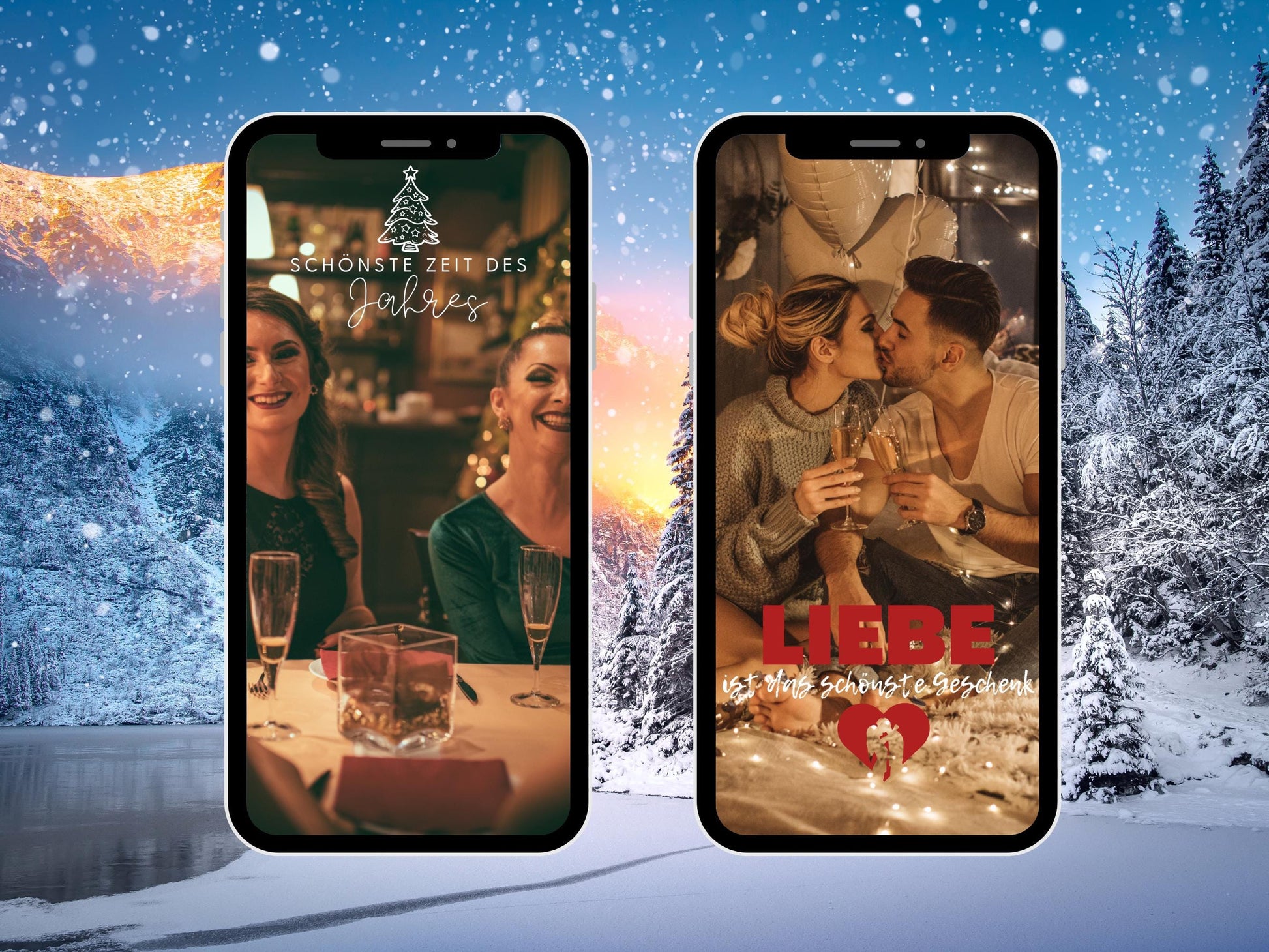 160 Instagram Story Sticker Weihnachten – Deutsch | Advent | Winter | Liebe| Home | Storysticker Daily | Basic | Kalligraphie | Sprüche