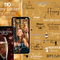 110 Instagram Story Sticker Silvester 2025 – Neujahr, Feuerwerk, Party & Abend – PNG Sprüche für Insta Stories – Digitales Silvester Set