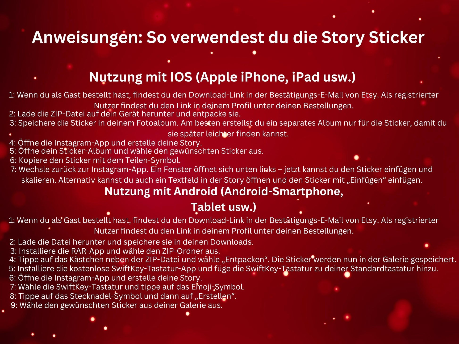180 Instagram Story Sticker Weihnachten – Deutsch | Advent | Winter | Liebe| Home | Storysticker Daily | Basic | Kalligraphie | Sprüche