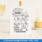 Silvester Plotterdatei - Deutsche Sprüche Svg - Weihnachten Svg - Frohes Neues Jahr 2026 - Silvester Laserdatei - Glücksschwein svg - Glück