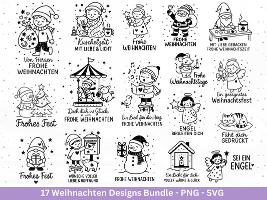Plotterdatei Weihnachten Svg – Deutsche Schriftzüge Sprüche – Winter SVG – Laserdatei Weihnachten – Cricut Silhouette Svg Datei Home Deko