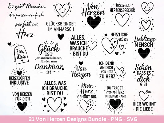 Deutsche Plotterdatei Herzensmensch- Danke Svg - Beste Freundin Svg - Von Herzen svg Cricut - Lieblingsmensch Svg - Geschenk Weihnachten