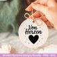 Deutsche Plotterdatei Herzensmensch- Danke Svg - Beste Freundin Svg - Von Herzen svg Cricut - Lieblingsmensch Svg - Geschenk Weihnachten