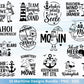 Plotterdatei Maritim - Moin Svg - Maritim Svg - Leuchtturm Svg - Möwen Svg - Nordsee & Ostsee - Laserdatei Möwe - Deutsche Sprüche Svg Datei