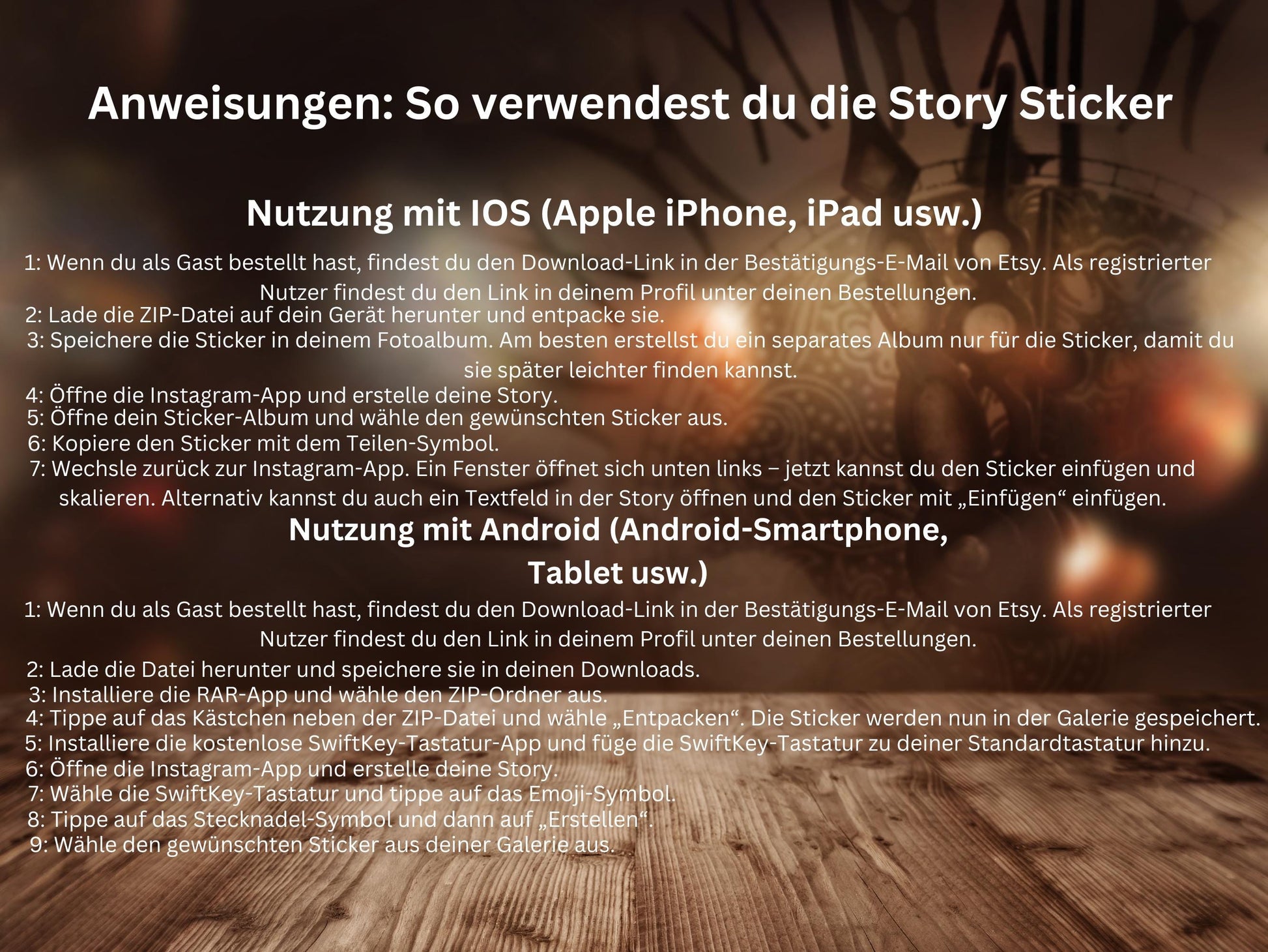 200 Instagram Story Sticker Silvester 2026 – Neujahr, Feuerwerk, Party & Abend – PNG Sprüche für Insta Stories – Digitales Silvester Set