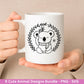 Plotterdatei Tiere - Kränze SVG Bundle - Lorbeerkranz Monogramm - Blumenkranz Svg - Weihnachten Svg - Fuchs Svg - Lasercut Cricut Svg Datei