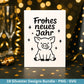 Silvester Plotterdatei - Deutsche Sprüche Svg - Weihnachten Svg - Frohes Neues Jahr 2026 - Silvester Laserdatei - Glücksschwein svg - Cricut