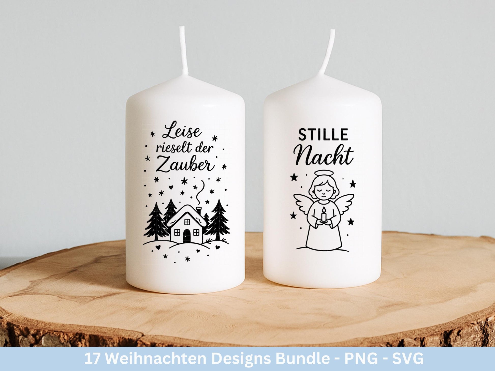 Plotterdatei Weihnachten – Deutsche Sprüche Schriftzüge – Winter Svg – Weihnachtshäuser Svg – Cricut Silhouette - Geschenk Weihnachten Deko