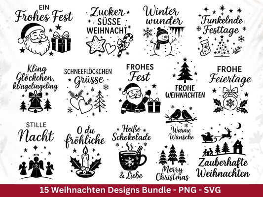 Plotterdatei Weihnachten Svg – Deutsche Schriftzüge Sprüche – Winter SVG – Wichtel Laserdatei Weihnachten – Cricut Silhouette Svg Datei Home