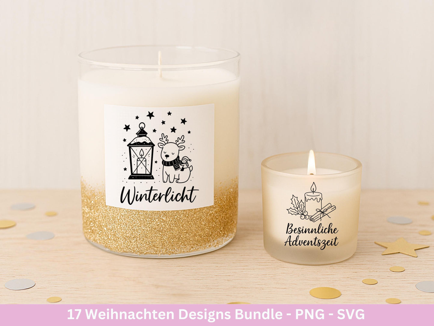Plotterdatei Weihnachten – Deutsche Sprüche Schriftzüge – Winter Svg – Weihnachtshäuser Svg – Cricut Silhouette - Geschenk Weihnachten Laser