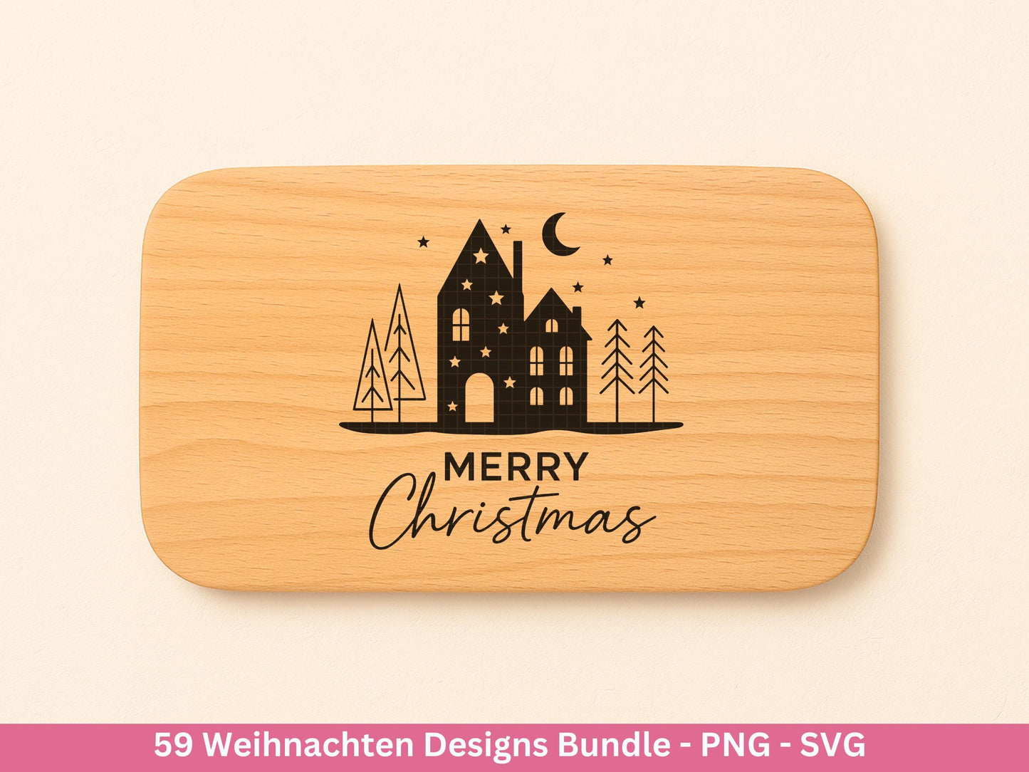 Plotterdatei Weihnachten Svg , Weihnachtshäuser Svg - Weihnachten Laserdatei - Home Svg - Cricut Svg - Weihnachten deutsch - Weihnachtsdeko