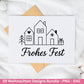 Plotterdatei Weihnachten Svg , Weihnachtshäuser Svg - Weihnachten Laserdatei - Home Svg - Cricut Svg - Weihnachten deutsch - Weihnachtsdeko
