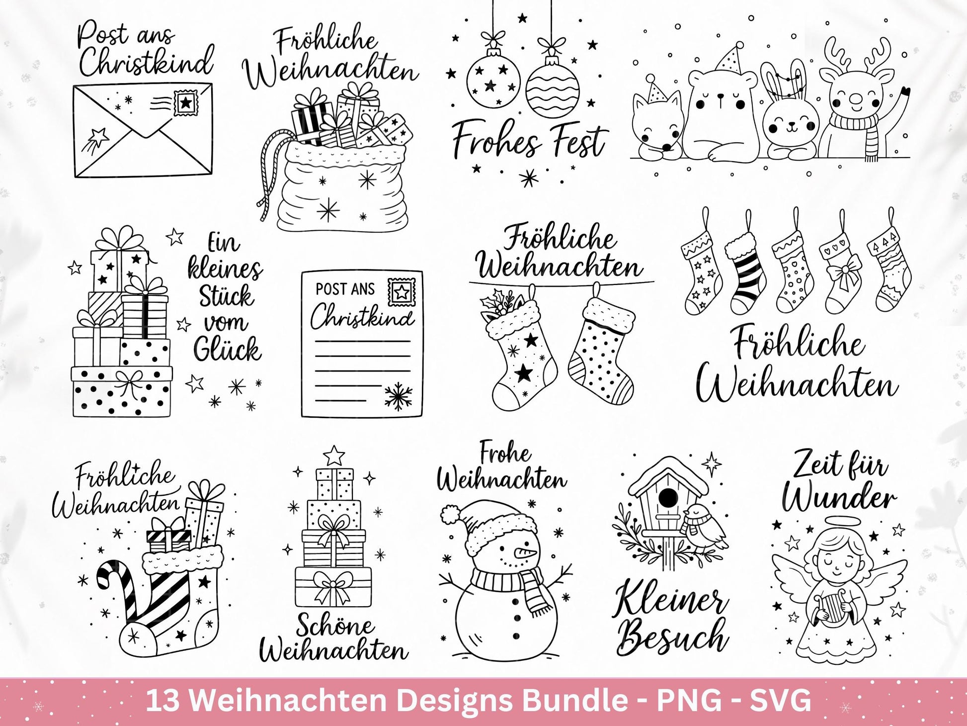 Plotterdatei Weihnachten Svg – Deutsche Sprüche Svg – Winter SVG – Laserdatei Weihnachten – Cricut Silhouette - Svg Datei Home - Frohes Fest