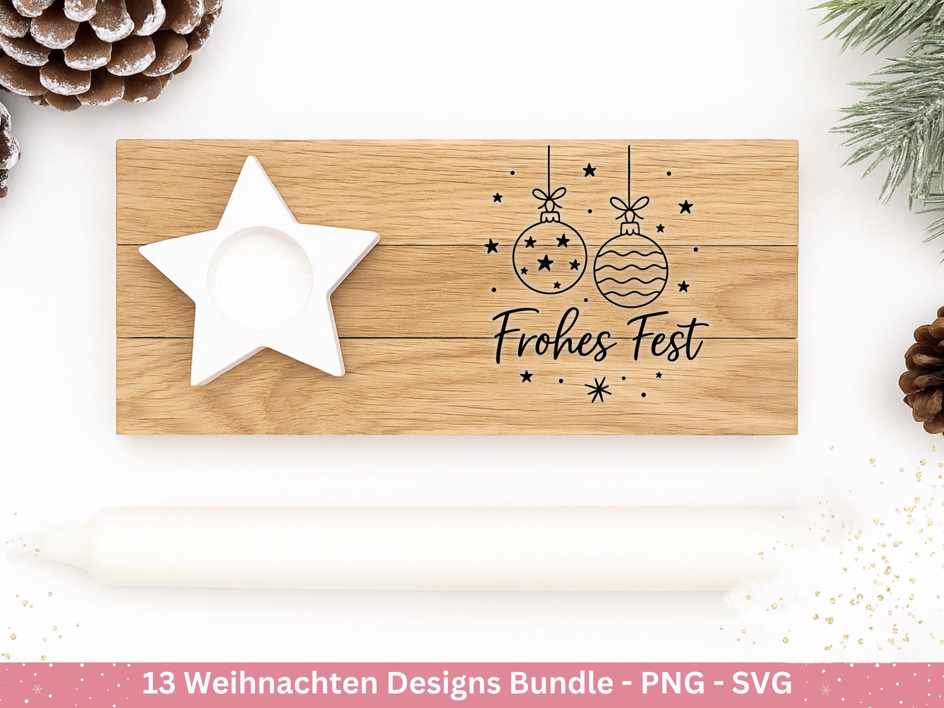 Plotterdatei Weihnachten Svg – Deutsche Sprüche Svg – Winter SVG – Laserdatei Weihnachten – Cricut Silhouette - Svg Datei Home - Frohes Fest