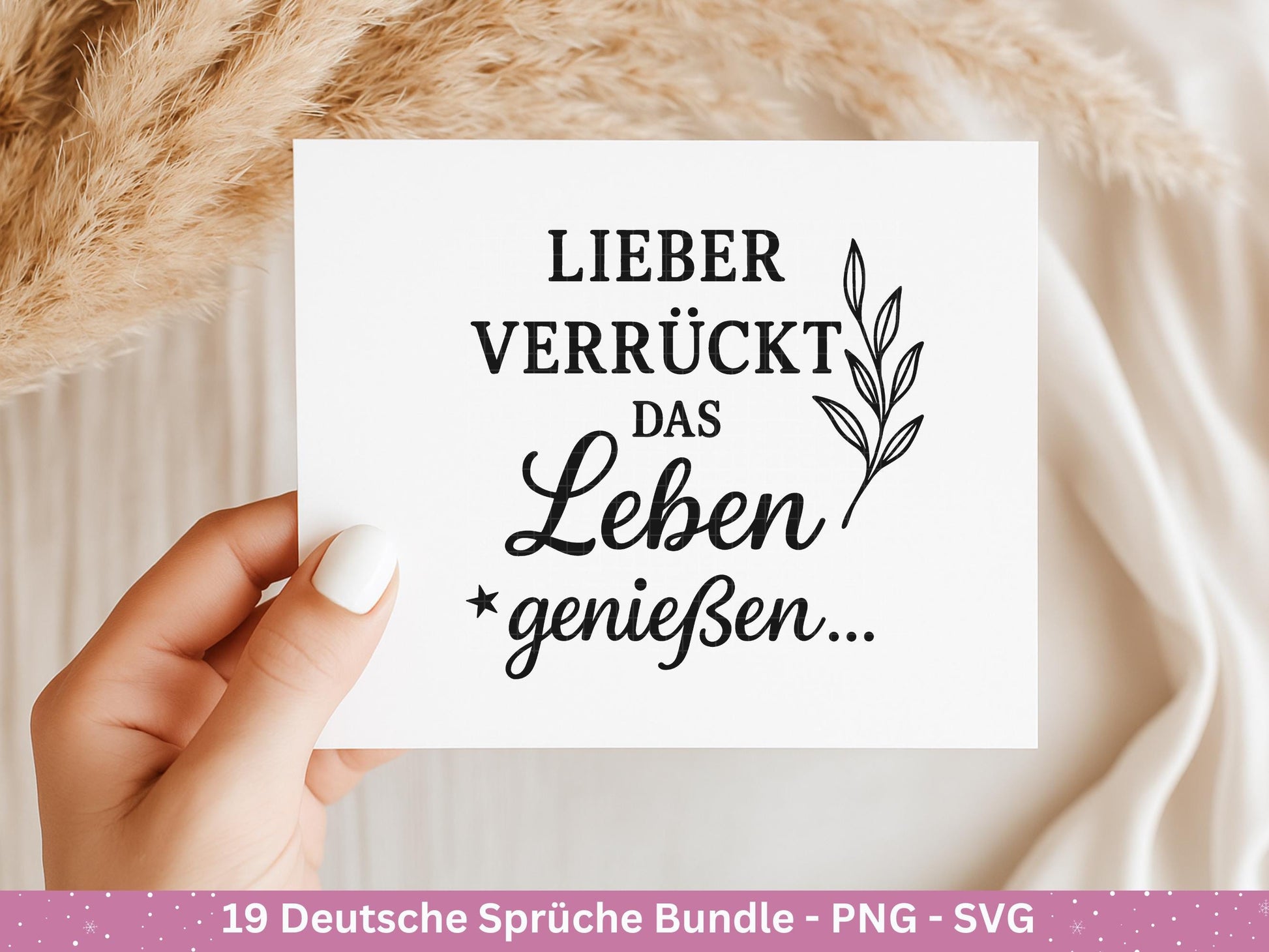 Deutsche Sprüche Plotterdatei - Positive Sprüche Svg - Laserdatei Sprüche - Inspirierende Zitate - Positive Sprüche Svg - Geschenk Freundin