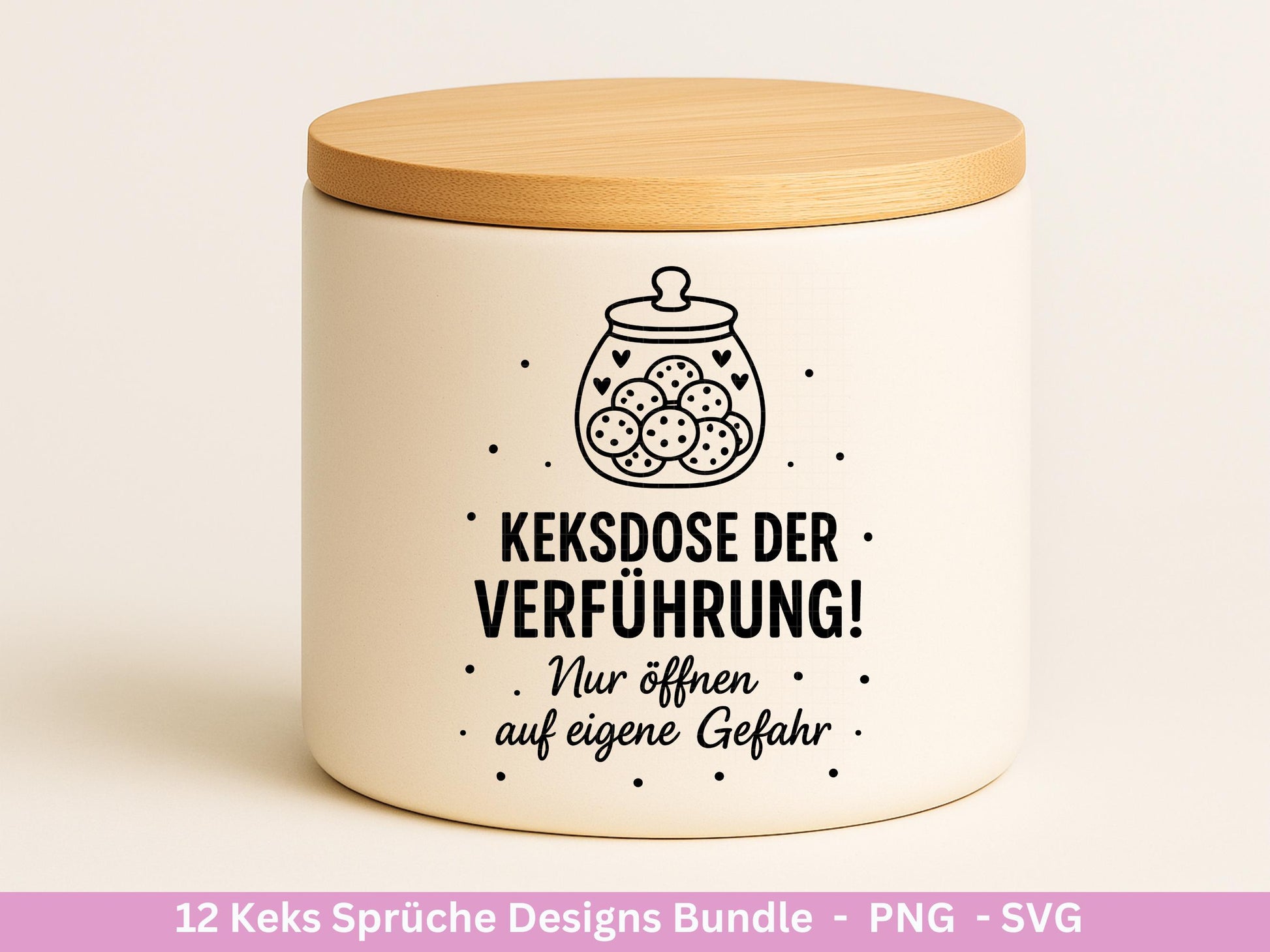 Plotterdatei Keks Sprüche - Keksglas Gravur - Laserdatei Holz - Keksdose Weihnachten Svg - Vorratsdose Svg - Geschenk Weihnachten - Cricut