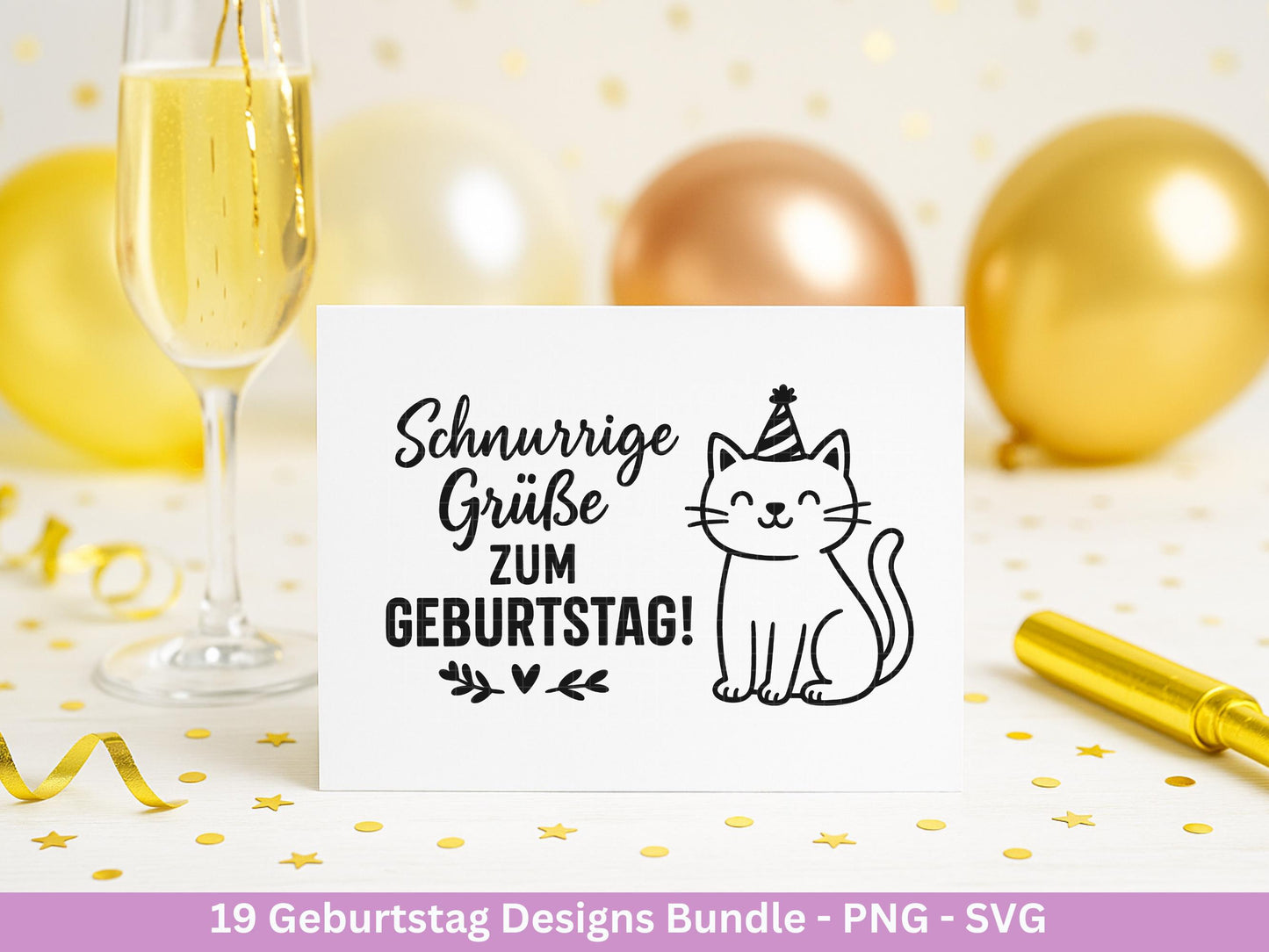 Plotterdatei Geburtstag - Geburtstagssprüche svg- Geburtstag svg- Cricut Svg Datei - Geburtstag Schriftzüge - Laserdatei Geschenkidee Png