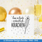 Silvester Plotterdatei - Deutsche Sprüche Svg - Weihnachten Svg - Frohes Neues Jahr 2026 - Silvester Laserdatei - Glücksschwein svg - Glück
