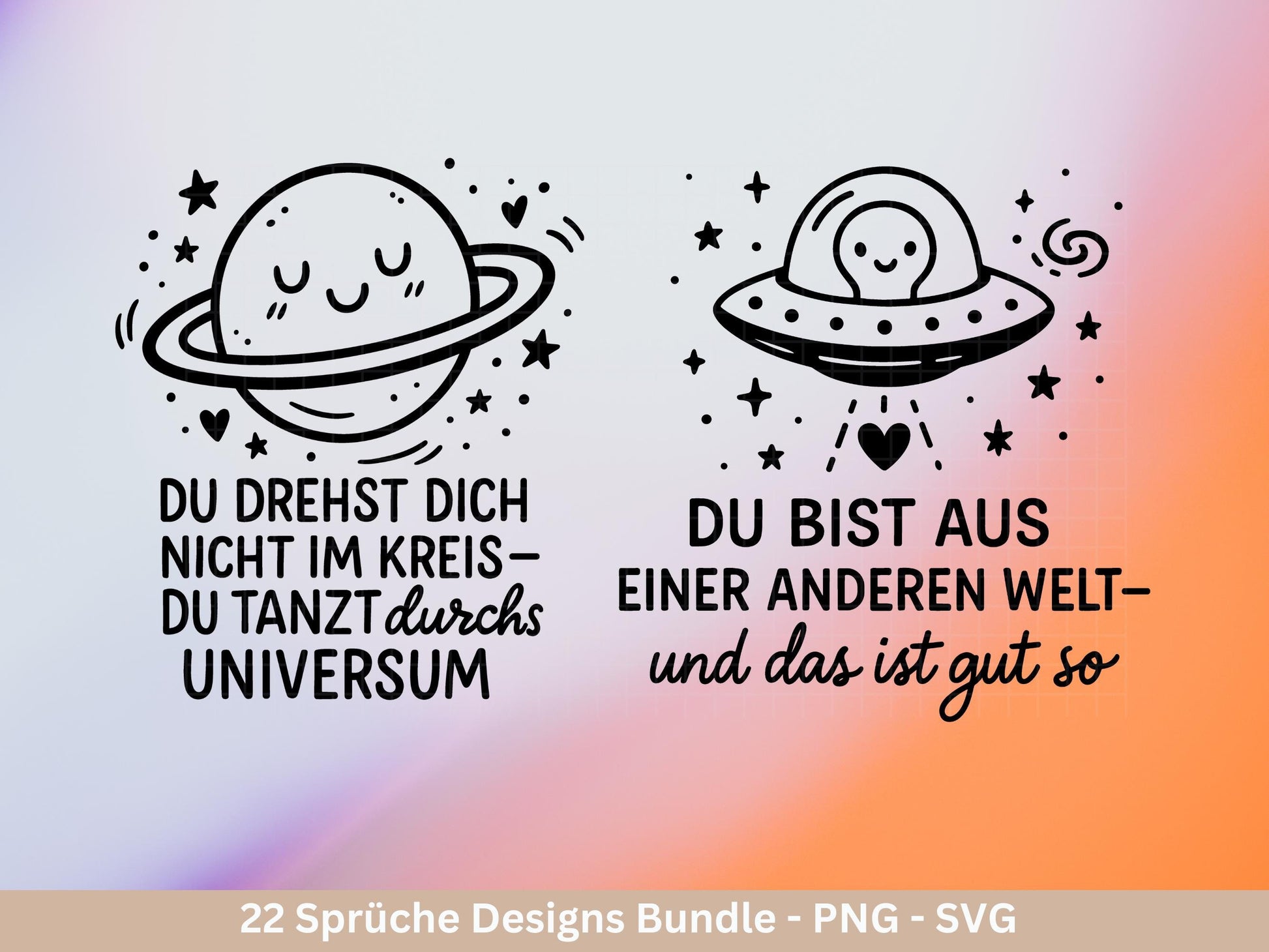 Deutsche Sprüche Plotterdatei Tiere - Positive Sprüche Svg - Laserdatei Sprüche - Inspirierende Zitate - Laserdatei Sprüche - Geschenk svg