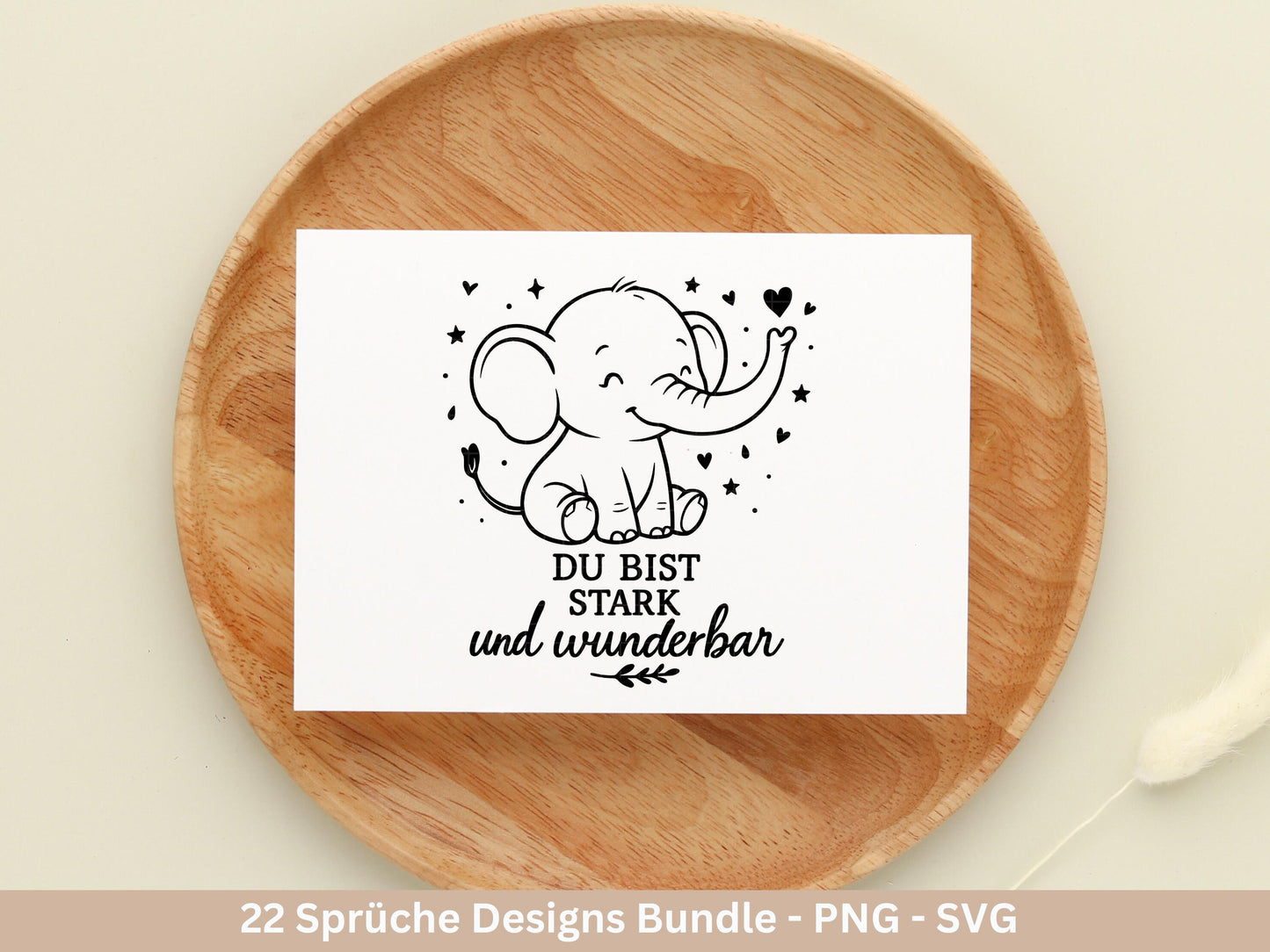 Deutsche Sprüche Plotterdatei Tiere - Positive Sprüche Svg - Laserdatei Sprüche - Inspirierende Zitate - Laserdatei Sprüche - Geschenk svg
