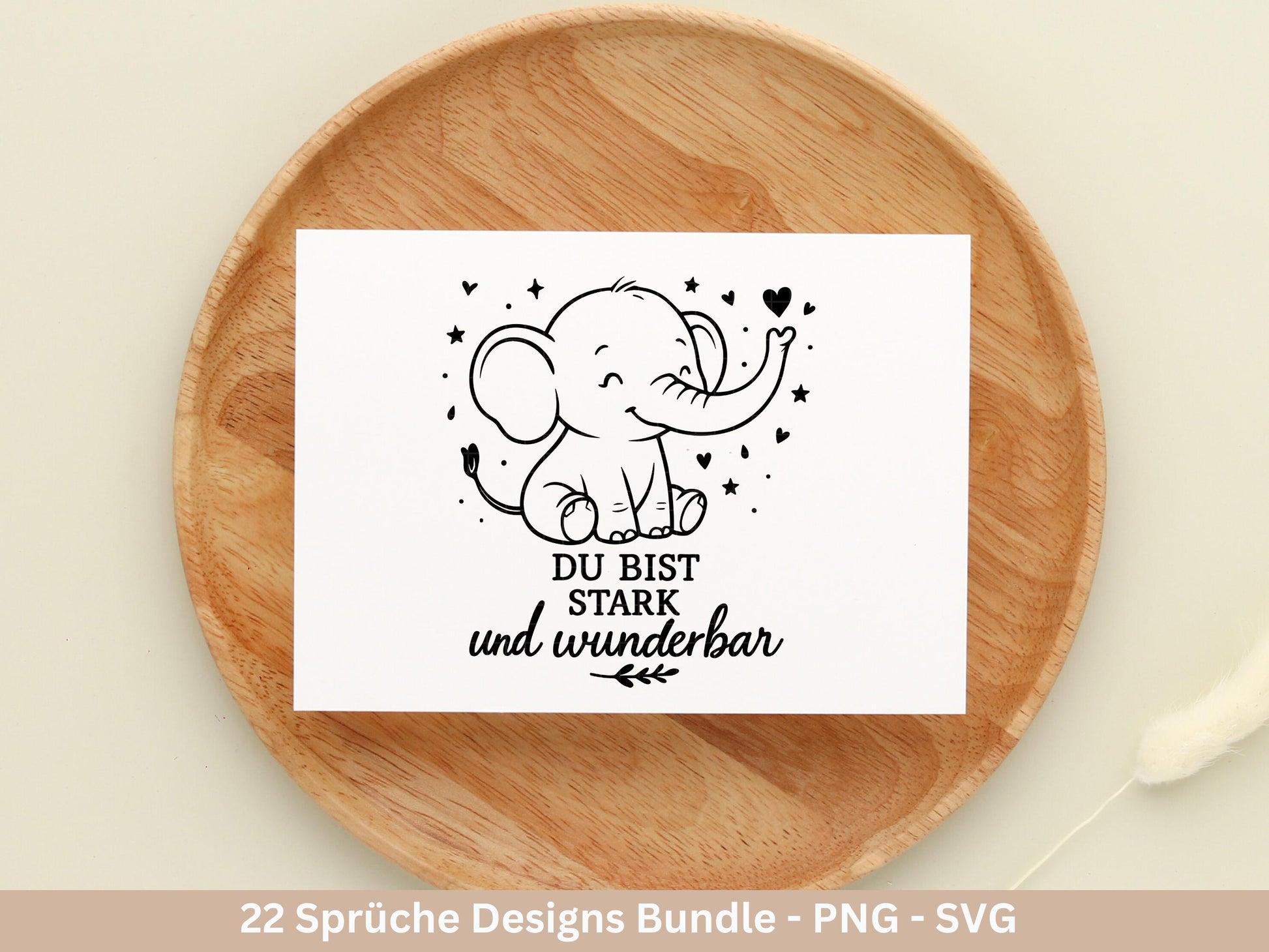 Deutsche Sprüche Plotterdatei Tiere - Positive Sprüche Svg - Laserdatei Sprüche - Inspirierende Zitate - Laserdatei Sprüche - Geschenk svg