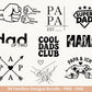 Deutsche Plotterdatei Papa Svg - Vatertagsgeschenk - Mama Svg - Familie Svg - Cricut svg - Shirtdesign Svg - Geschenk Papa - Muttertag