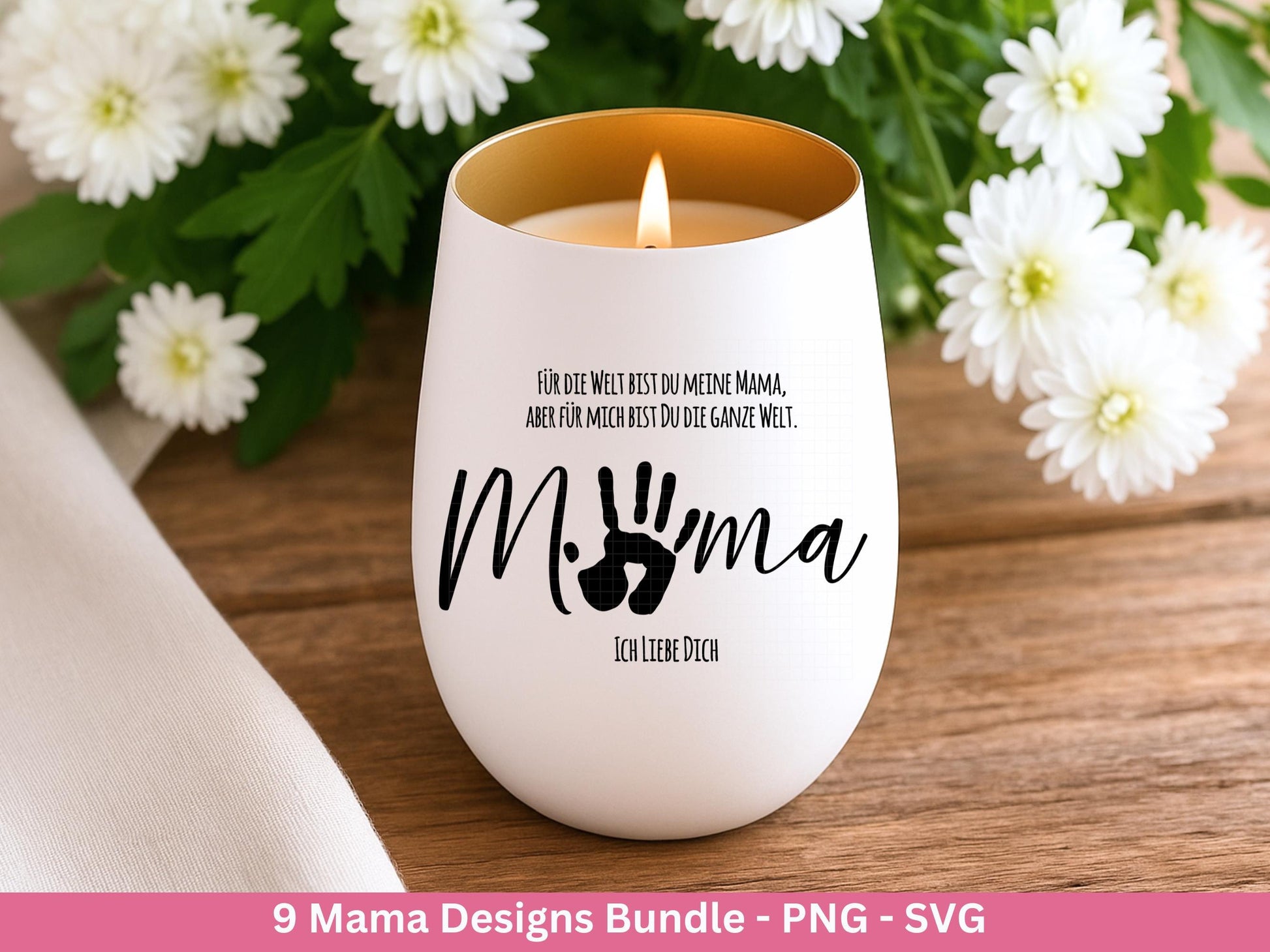 Plotterdatei Mama Bundle - Mama svg - Deutsche Sprüche Svg - Shirtdesign Svg - Cricut svg - Laserdatei Muttertag - Muttertag Geschenk Mama
