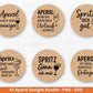 XXL Plotterdatei Aperol Bundle - Aperol Spritztour svg - Cricut Silhouette - Aperol Svg Datei - Alkohol Svg -Untersetzer Sprüche Laserdatei