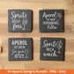 XXL Plotterdatei Aperol Bundle - Aperol Spritztour svg - Cricut Silhouette - Aperol Svg Datei - Alkohol Svg -Untersetzer Sprüche Laserdatei