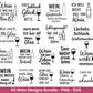 Deutsche Plotterdatei Wein Sprüche Bundle - Wein svg - Wein Sprüche Svg - Cricut Svg - Wine o clock - Alkohol svg - Untersetzer Sprüche