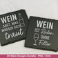 Deutsche Plotterdatei Wein Sprüche Bundle - Wein svg - Wein Sprüche Svg - Cricut Svg - Wine o clock - Alkohol svg - Untersetzer Sprüche