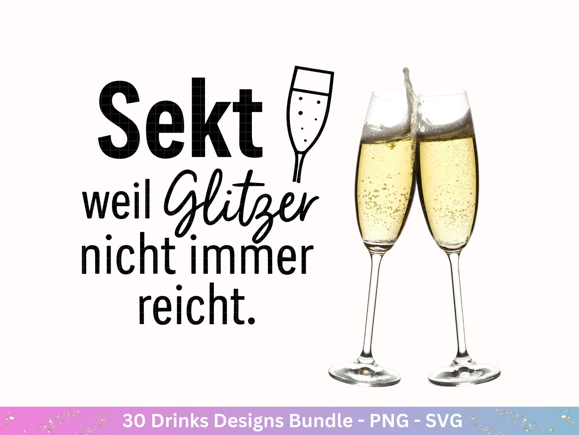 Plotterdatei Getränke Bundle - Alkohol svg - Aperol svg - Gin - Cricut Silhouette - Kaffee svg - Deutsche Sprüche svg - Bier Svg Untersetzer
