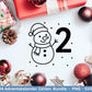 Plotterdatei Adventskalenderzahlen Svg - Adventskalender Svg - Plotterdatei Adventskalender - Plotterdatei Weihnachten - Weihnachtskalender