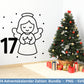 Plotterdatei Adventskalenderzahlen Svg - Adventskalender Svg - Plotterdatei Adventskalender - Plotterdatei Weihnachten - Weihnachtskalender