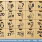 Plotterdatei Adventskalenderzahlen Svg - Adventskalender Svg - Plotterdatei Adventskalender - Plotterdatei Weihnachten - Weihnachtskalender