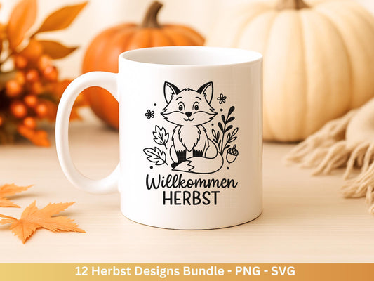 Plotterdatei Herbst - Herbst svg - Hallo Herbst - Herbstzauber svg - Laserdatei Herbst - Kürbis svg - Igel svg - Pilz svg - Herbst Sprüche