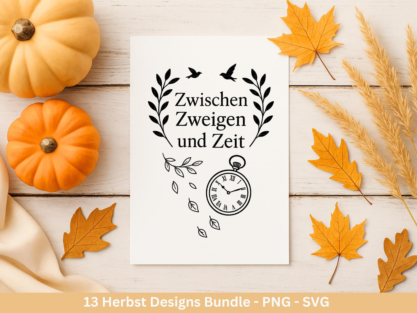 Plotterdatei Herbst - Herbst svg - Hallo Herbst - Laserdatei Herbst - Kürbis svg - Pilz svg - Deutsche Herbst Sprüche SVG Datei - Cricut