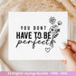 Boho Inspirational svg Png Bundle, positive Affirmationen svg, Kindness svg, immer würdig Matter genug svg, florale Zitate svg Motivierend