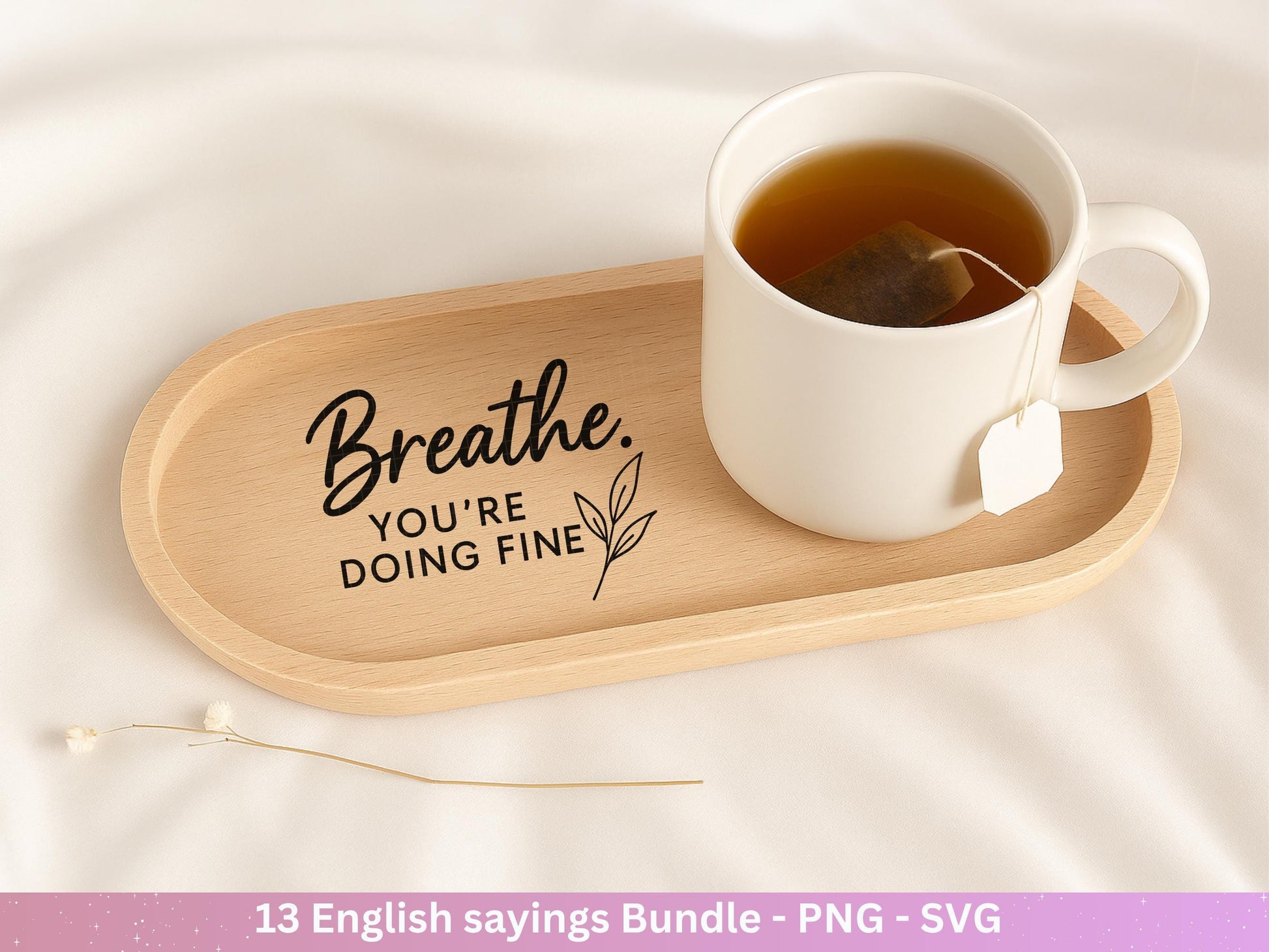 Boho Inspirational svg Png Bundle, positive Affirmationen svg, Kindness svg, immer würdig Matter genug svg, florale Zitate svg Motivierend