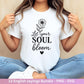 Boho Inspirational svg Png Bundle, positive Affirmationen svg, Kindness svg, immer würdig Matter genug svg, florale Zitate svg Motivierend