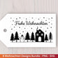 Plotterdatei Weihnachten Svg , Weihnachtshäuser Svg - Weihnachten Laserdatei - Home Svg - Cricut Svg - Weihnachten deutsch - Weihnachtsdeko